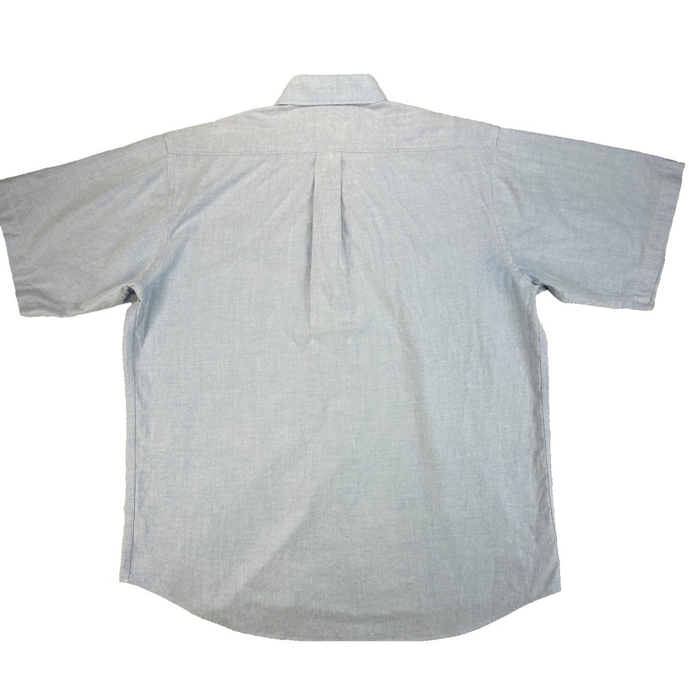 Duck Head Mens L SS Button Up Shirt Blue 16 Old Money Country Club Preppy Staple - Picture 5 of 8